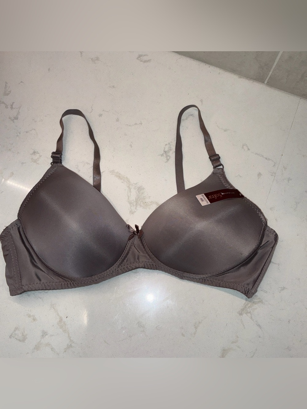 Sofra intimates comfort fit style wireless gray bra size 40C NWT